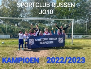 Sportclub JO10-1 kampioen na winst op Hulzense Boys