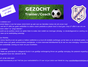Gezocht: Trainer/coach