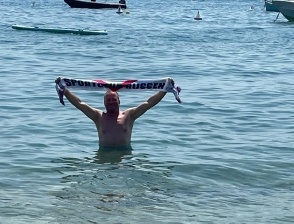Sportclub sjaal: Michael vanuit Lago di Garda