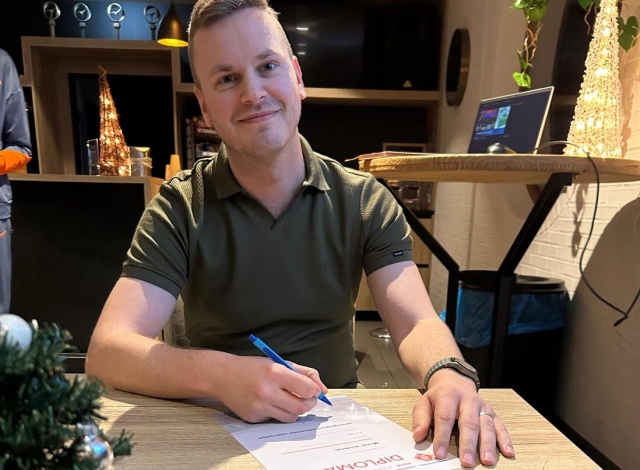 Michel Voortman behaald scheidsrechters diploma